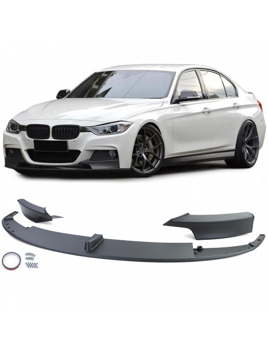 Přední spoiler BMW 3 F30/F31 (pro M-nárazník) - černý matný
